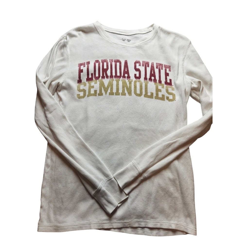 Florida State Seminoles Levelwear Waffle Knit Thermal Shirt Mens Medium FSU